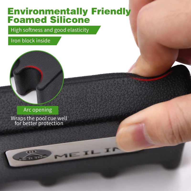 LFSEMINI Pool Cue Holder, 4-Cue Portable Pool Stick Holder for Table, Weighted & Durable Billiard Cue Holder, Mini Stick Holder for Pool Cues, Pool Cue Holder Claw - Image 4